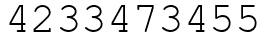 Число 4233473455.