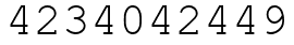 Число 4234042449.
