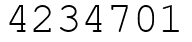 Число 4234701.