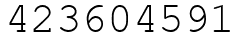 Число 423604591.