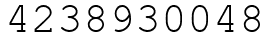 Число 4238930048.