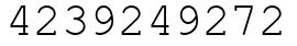 Число 4239249272.