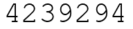 Число 4239294.