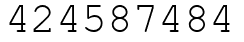 Число 424587484.
