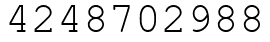 Число 4248702988.