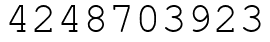 Число 4248703923.