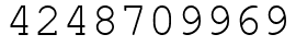 Число 4248709969.