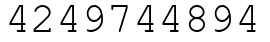 Число 4249744894.