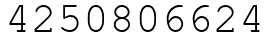 Число 4250806624.