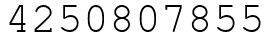 Число 4250807855.