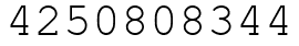 Число 4250808344.