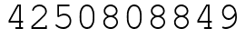 Число 4250808849.