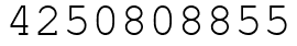 Число 4250808855.