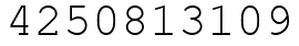 Число 4250813109.