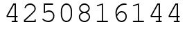 Число 4250816144.