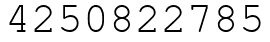 Число 4250822785.