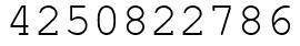 Число 4250822786.