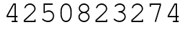 Число 4250823274.