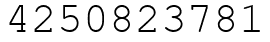 Число 4250823781.