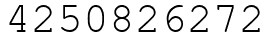 Число 4250826272.