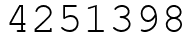 Число 4251398.