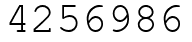 Число 4256986.