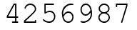 Число 4256987.