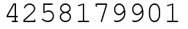 Число 4258179901.