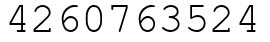 Число 4260763524.