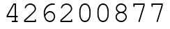 Число 426200877.