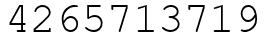 Число 4265713719.
