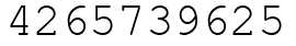 Число 4265739625.