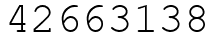 Число 42663138.