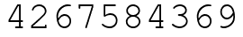 Число 4267584369.