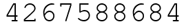 Число 4267588684.