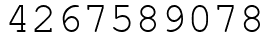 Число 4267589078.