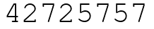 Число 42725757.