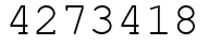 Число 4273418.