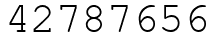 Число 42787656.
