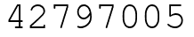 Число 42797005.