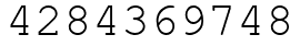 Число 4284369748.