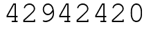 Число 42942420.