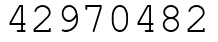 Число 42970482.