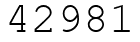 Число 42981.