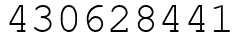 Число 430628441.