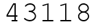 Число 43118.