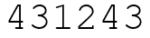 Число 431243.