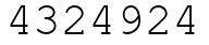 Число 4324924.