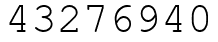 Число 43276940.