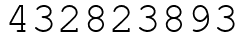 Число 432823893.